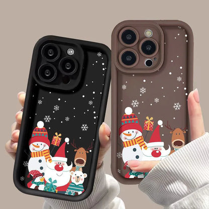 Cute Santa Claus Phone Case Frosted Advanced