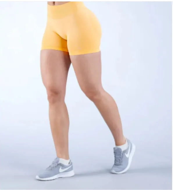 FlexFlow Seamless Yoga Shorts - The Snow Owls
