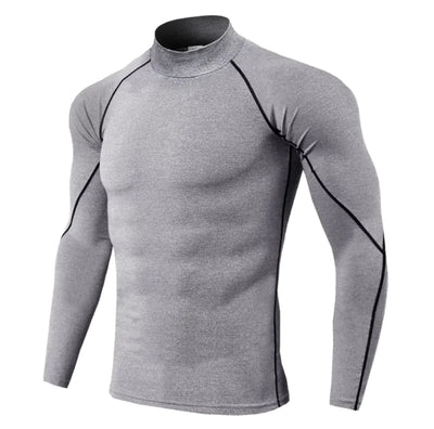 Men's Quick-drying Turtleneck Long Sleeve - The Snow Owls