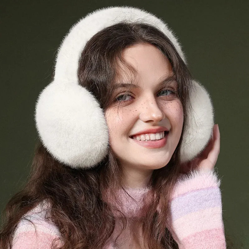 Foldable Plush Warm Earmuffs - The Snow Owls