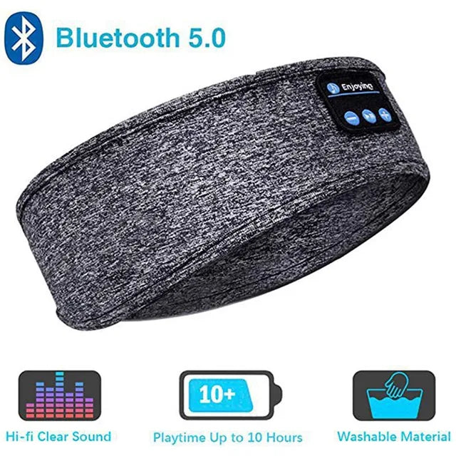 Bluetooth Sports Headband with Earbuds and Eye Mask - The Snow Owls