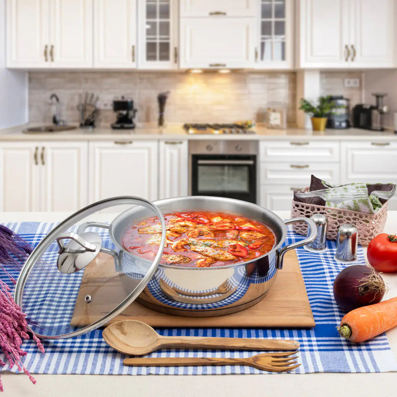 Serenk Modernist Cookware Set Saute Pan Stock Pot, 4 pcs - The Snow Owls