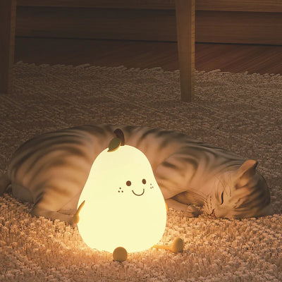Pear Fruit Night Light - The Snow Owls